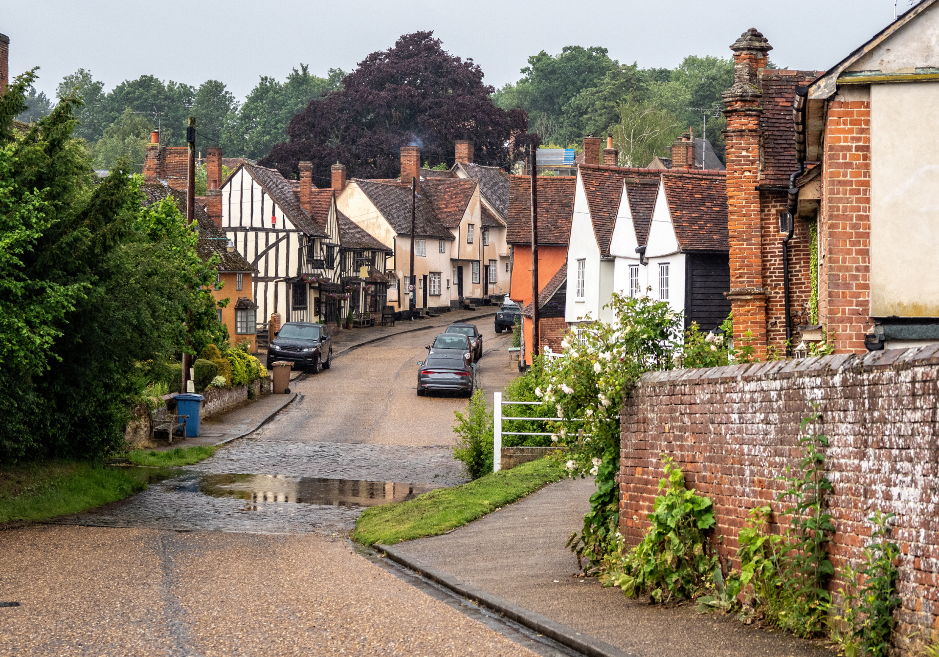 The quaint village of Kersey in Suffolk