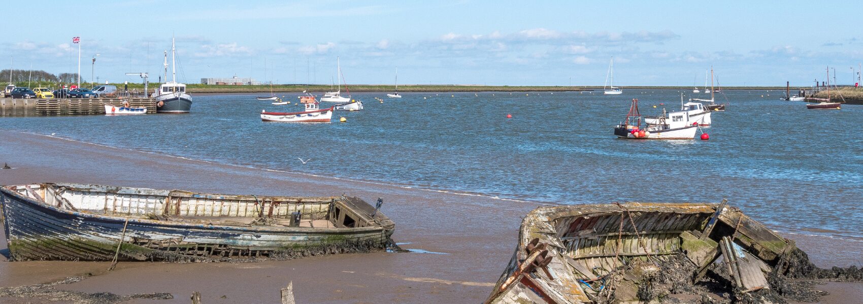 Orford Ness in Orford, one of the prettiest village in Suffolk.
