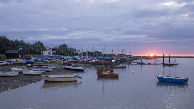 Orford ness at sunset