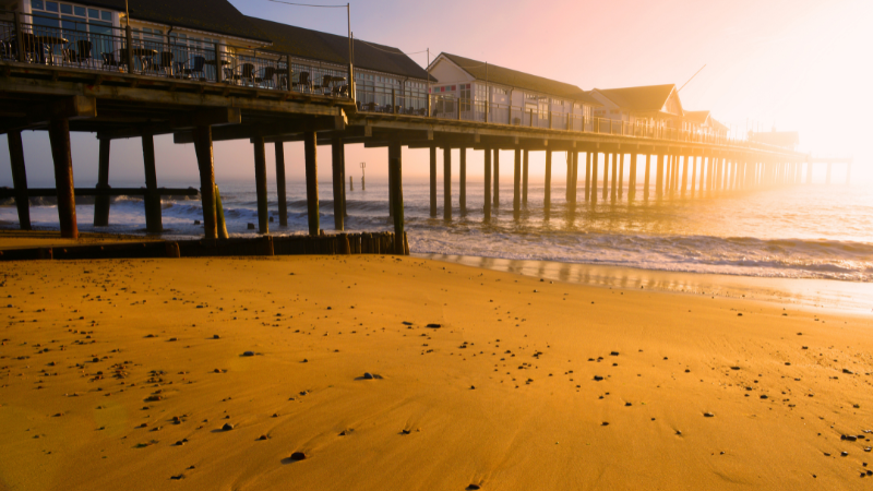 Southwold pier at sunset 